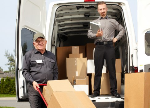 Removal team preparing a safe and organised move