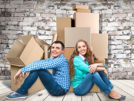 Furniture removals in Islington with movers preparing a residential move