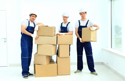 Removal van loaded for a quick house move in Islington