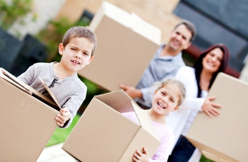 Packed household items ready for a smooth Islington removal process