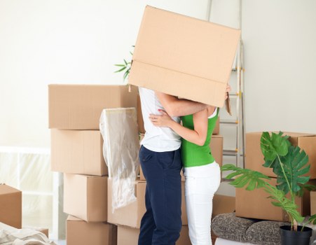 Office relocation scene showing business removals in Islington