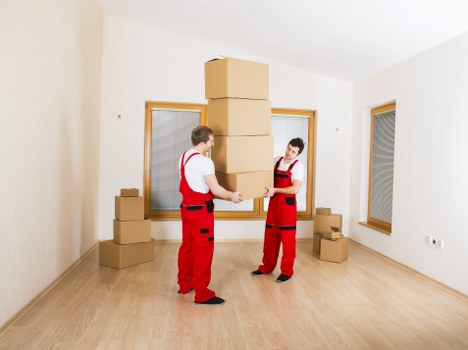 Professional team handling office furniture pick-up in Islington